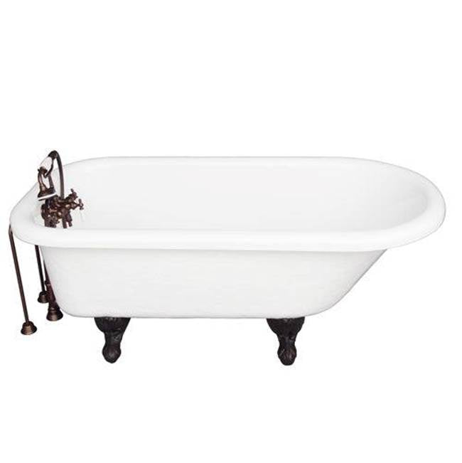 Barclay - Tub Kit 67'' AC Roll Top, Tub Filler, Supplies, Drain-ORB - Oil Rubbed Bronze