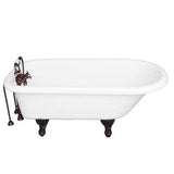 Barclay - Tub Kit 67'' AC Roll Top, Tub Filler, Supplies, Drain-ORB - Oil Rubbed Bronze