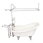 Barclay - Tub Kit 60'' AC Slipper, Shwr Unit, Supplies, Drain-BrNkl - Brushed Nickel