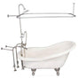 Barclay - Tub Kit 60'' AC Slipper, Shwr Unit, Supplies, Drain-BrNkl - Brushed Nickel