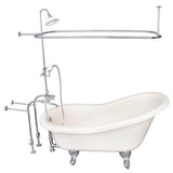 Barclay - Tub Kit 60'' AC Slipper, Shwr Unit, Supplies, Drain-Chrome - Polished Chrome