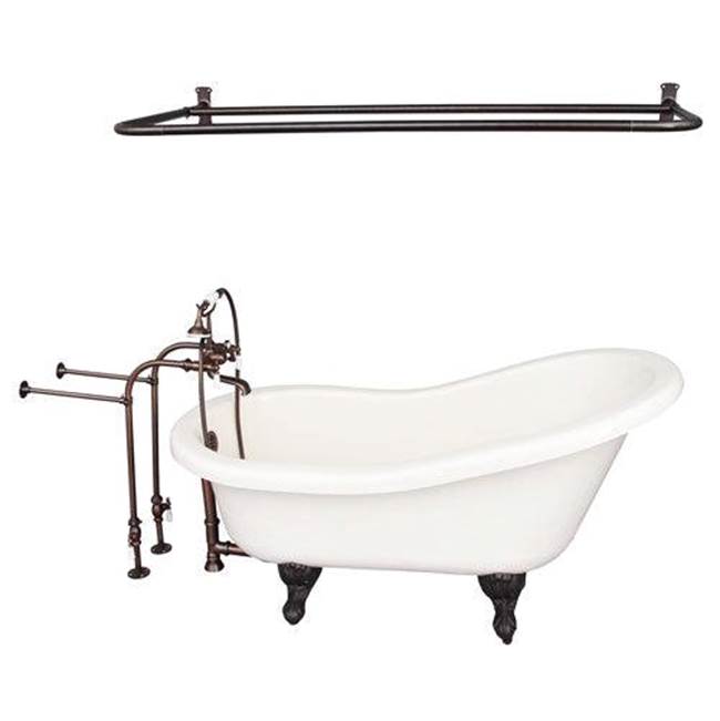Barclay - Tub Kit 60'' AC Slipper, Shwr Rd,Filler, Supplies, Drain-ORB - Oil Rubbed Bronze