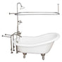 Barclay - Tub Kit 60'' AC Slipper, Shwr Unit, Supplies, Drain-BrNkl - Brushed Nickel