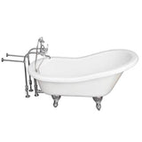Barclay - Tub Kit 60'' AC Slipper, Tub Filler, Supplies, Drain-Chrome - Polished Chrome