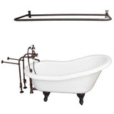 Barclay - Tub Kit 60'' AC Slipper, Shwr Rd,Filler, Supplies, Drain-ORB - Oil Rubbed Bronze
