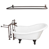 Barclay - Tub Kit 60'' AC Slipper, Shwr Rd,Filler, Supplies, Drain-ORB - Oil Rubbed Bronze