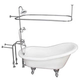 Barclay - Tub Kit 67'' AC Slipper, Shwr Unit, Supplies, Drain-Chrome - Polished Chrome