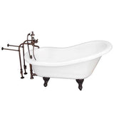 Barclay - Tub Kit 67'' AC Slipper, Tub Filler, Supplies, Drain-ORB - Oil Rubbed Bronze