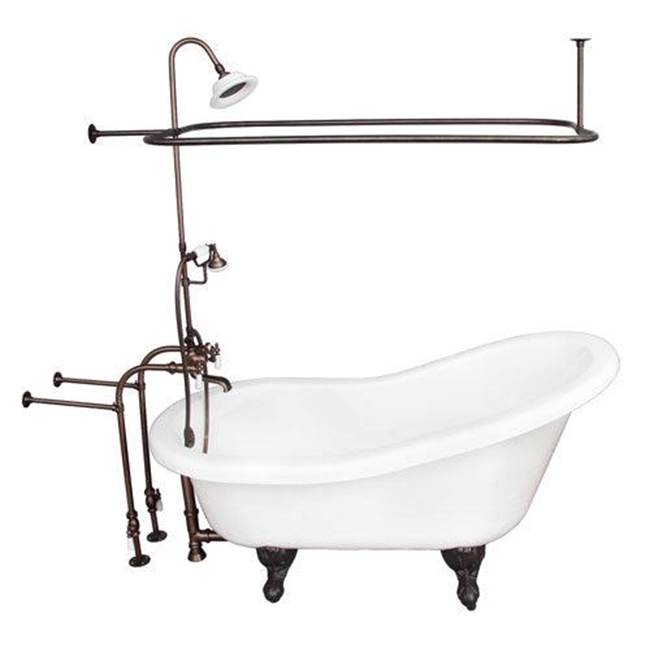 Barclay - Tub Kit 67'' AC Slipper,Shwr Unit, Supplies, Drain-ORB - Oil Rubbed Bronze