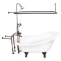 Barclay - Tub Kit 67'' AC Slipper,Shwr Unit, Supplies, Drain-ORB - Oil Rubbed Bronze