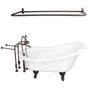 Barclay - Tub Kit 67'' AC Slipper,Filler Shwr Rod, Supplies, Drain-ORB - Oil Rubbed Bronze