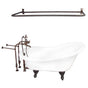 Barclay - Tub Kit 67'' AC Slipper,Filler Shwr Rod, Supplies, Drain-ORB - Oil Rubbed Bronze