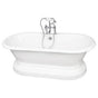Barclay - Tub Kit 67'' CI Dbl Roll Top Base,Filler,Supplies,Drain-Chr - Polished Chrome
