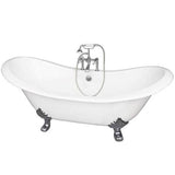 Barclay - Tub Kit 71'' CI Dbl Slipper Filler, Supplies, Drain-Chrome - Polished Chrome