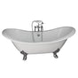 Barclay - Tub Kit 71'' CI Dbl Slipper, Filler, Supplies, Drain-Chrome - Polished Chrome