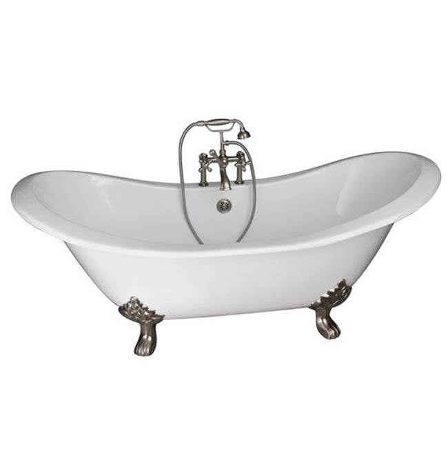 Barclay - Tub Kit 71'' CI Dbl Slipper Filler, Supplies, Drain-BrNkl