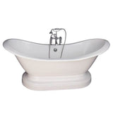 Barclay - Tub Kit 71'' CI Dbl Slipper, Filler, Supplies, Drain-Chrome - Polished Chrome