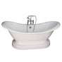 Barclay - Tub Kit 71'' CI Dbl Slipper, Filler, Supplies, Drain-Chrome - Polished Chrome