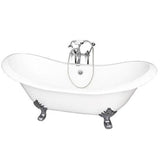 Barclay - Tub Kit 71'' CI Dbl Slipper Filler, Supplies, Drain-Chrome - Polished Chrome