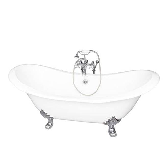 Barclay - Tub Kit 71'' CI Dbl Slipper Filler, Supplies, Drain-Chrome - Polished Chrome