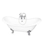 Barclay - Tub Kit 71'' CI Dbl Slipper Filler, Supplies, Drain-Chrome - Polished Chrome