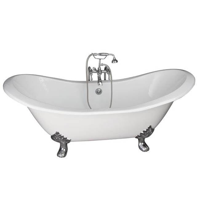 Barclay - Tub Kit 71'' CI Dbl Slipper Filler, Supplies, Drain-Chrome - Polished Chrome