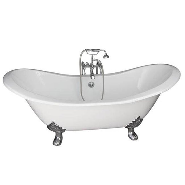 Barclay - Tub Kit 71'' CI Dbl Slipper Filler, Supplies, Drain-Chrome - Polished Chrome