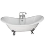 Barclay - Tub Kit 71'' CI Dbl Slipper Filler, Supplies, Drain-Chrome - Polished Chrome