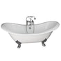 Barclay - Tub Kit 71'' CI Dbl Slipper Filler, Supplies, Drain-Chrome - Polished Chrome