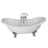 Barclay - Tub Kit 71'' CI Dbl Slipper Filler, Supplies, Drain-Chrome - Polished Chrome