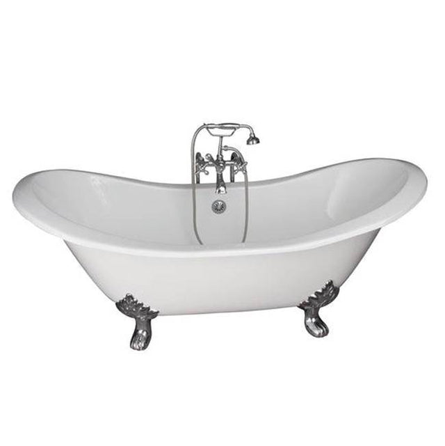 Barclay - Tub Kit 71'' CI Dbl Slipper Filler, Supplies, Drain-Chrome - Polished Chrome