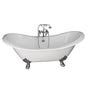 Barclay - Tub Kit 71'' CI Dbl Slipper Filler, Supplies, Drain-Chrome - Polished Chrome