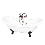 Barclay - Tub Kit 71'' CI Dbl Slipper Filler, Supplies, Drain-ORB - Oil Rubbed Bronze