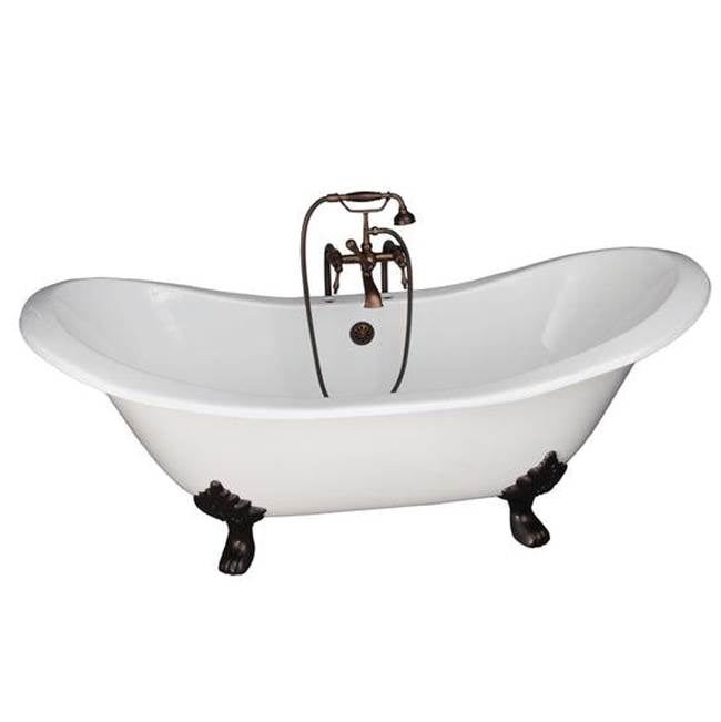 Barclay - Tub Kit 71'' CI Dbl Slipper Filler, Supplies, Drain-ORB - Oil Rubbed Bronze