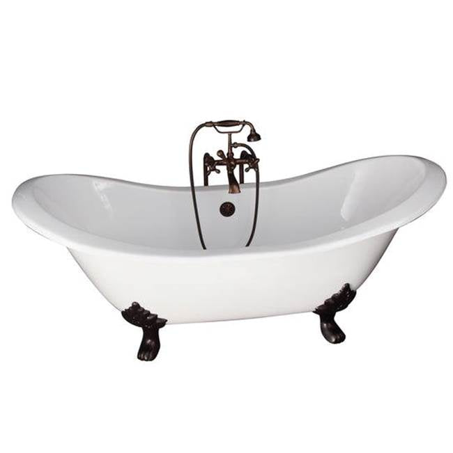Barclay - Tub Kit 71'' CI Dbl Slipper Filler, Supplies, Drain-ORB - Oil Rubbed Bronze