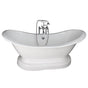 Barclay - Tub Kit 71'' CI Dbl Slipper, Filler, Supplies, Drain-Chrome - Polished Chrome