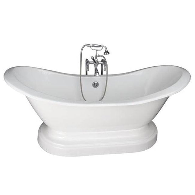 Barclay - Tub Kit 71'' CI Dbl Slipper, Filler, Supplies, Drain-Chrome - Polished Chrome