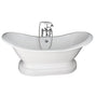 Barclay - Tub Kit 71'' CI Dbl Slipper, Filler, Supplies, Drain-Chrome - Polished Chrome