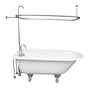 Barclay - Tub Kit 60'' CI Roll Top, Shwr Unit, Supplies, Drain-Chrome - Polished Chrome