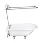 Barclay - Tub Kit 60'' CI Roll Top, Shwr Unit, Supplies, Drain-Chrome - Polished Chrome