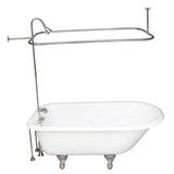 Barclay - Tub Kit 60'' CI Roll Top, Shwr Unit, Supplies, Drain-Chrome - Polished Chrome
