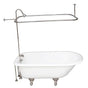 Barclay - Tub Kit 60'' CI Roll Top, Shwr Unit, Supplies, Drain-Chrome - Polished Chrome