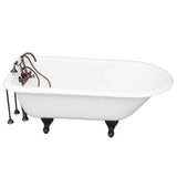 Barclay - Tub Kit 60'' CI Roll Top Filler, Supplies, Drain-ORB - Oil Rubbed Bronze