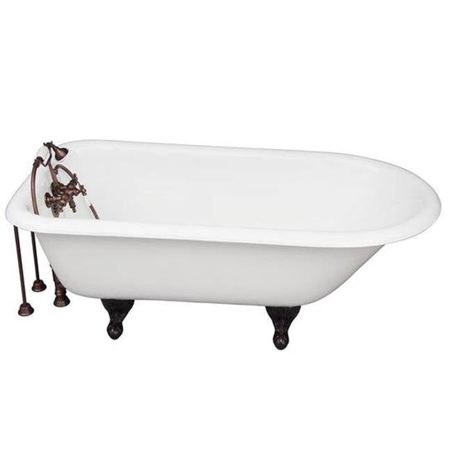 Barclay - Tub Kit 60'' CI Roll Top Filler, Supplies, Drain-ORB - Oil Rubbed Bronze