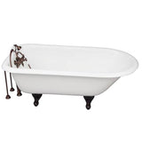 Barclay - Tub Kit 60'' CI Roll Top Filler, Supplies, Drain-ORB - Oil Rubbed Bronze