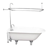 Barclay - Tub Kit 67'' CI Roll Top, Shwr Unit, Supplies, Drain-Chrome - Polished Chrome