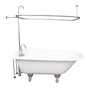 Barclay - Tub Kit 67'' CI Roll Top, Shwr Unit, Supplies, Drain-Chrome - Polished Chrome