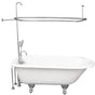 Barclay - Tub Kit 67'' CI Roll Top, Shwr Unit, Supplies, Drain-Chrome - Polished Chrome