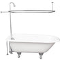 Barclay - Tub Kit 67'' CI Roll Top, Shwr Unit, Supplies, Drain-Chrome - Polished Chrome