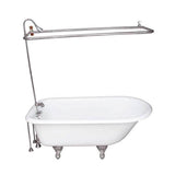 Barclay - Tub Kit 67'' CI Roll Top, Shwr Unit, Supplies, Drain-Chrome - Polished Chrome